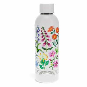 Biała butelka ze stali nierdzewnej 500 ml Wild Flowers – Rex London obraz