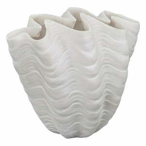 Biały wazon z żywicy polimerowej (wysokość 22 cm) Shell – Mette Ditmer Denmark obraz