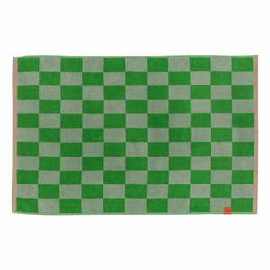 Zielony dywanik łazienkowy z bio bawełny 50x80 cm Retro – Mette Ditmer Denmark obraz