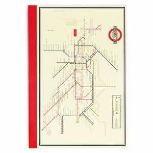 Notes 60 str. w formacie A5 Heritage Tube Map – Rex London obraz