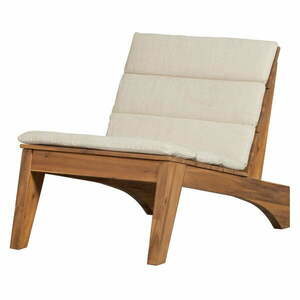 Kremowo-naturalny drewniany fotel ogrodowy Kenai – Exotan obraz
