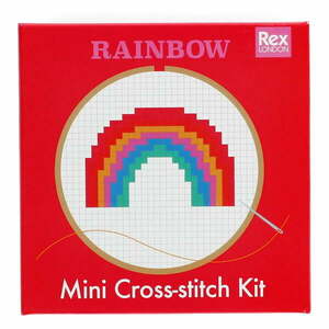 Zestaw kreatywny Cross-stitch Kit Rainbow – Rex London obraz