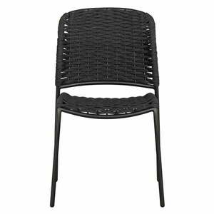 Czarne metalowe krzesła ogrodowe zestaw 2 szt. Taku – Exotan obraz