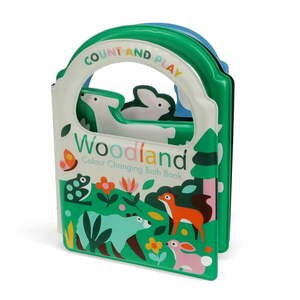 Zabawka interaktywna Colour changing bath book Woodland – Rex London obraz