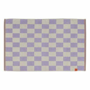Jasnożółto-fioletowy dywanik łazienkowy z bio bawełny 50x80 cm Retro – Mette Ditmer Denmark obraz