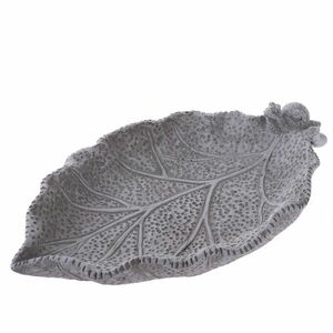 Betonowe poidełko dla ptaków Liść, 26, 5 x 5, 5 x 16, 5 cm obraz