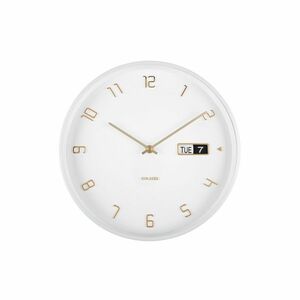 Karlsson 5953WH designerski zegar ścienny 30 cm , biały obraz