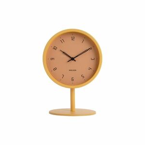 Karlsson 5951YE designerski zegar stołowy 23 cm , żółty obraz