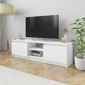vidaXL Szafka pod TV, biała, 120x30x35, 5 cm, materiał drewnopochodny obraz