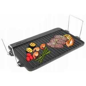 Płyta Żeliwna Grill Ruszt 40x25 Patelnia Grillowa obraz