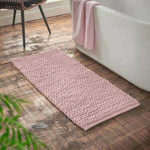 Różowy dywanik łazienkowy 50x120 cm Aspen Bobble – Bianca obraz