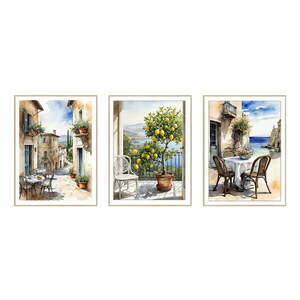 Obrazy zestaw 3 szt. 30x40 cm Tuscany – knor obraz