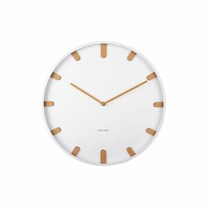 Karlsson 5942WH designerski zegar ścienny 40 cm, biały obraz