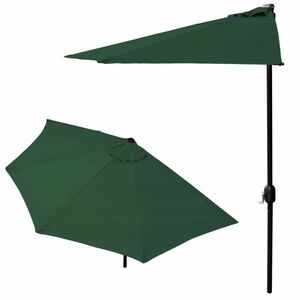 Parasol ogrodowy pół-parasol ścienny na taras 2, 7m zielony obraz