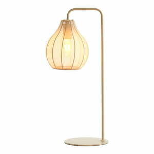 Beżowa lampa stołowa z tekstylnym kloszem (wysokość 60, 5 cm) Elati – Light & Living obraz