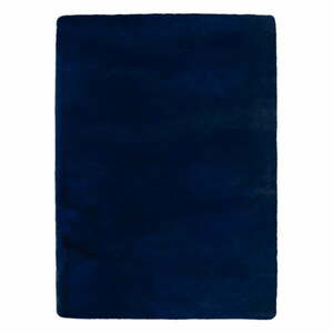 Ciemnoniebieska syntetyczna skóra 120x170 cm Ivy Luxury Fur – Flair Rugs obraz