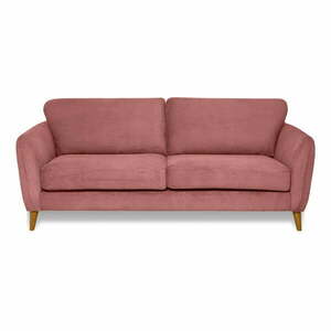 Różowa sztruksowa sofa 206 cm Paris – Scandic obraz