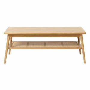 Stolik z blatem w dekorze dębu 60x120 cm Barrali – Unique Furniture obraz