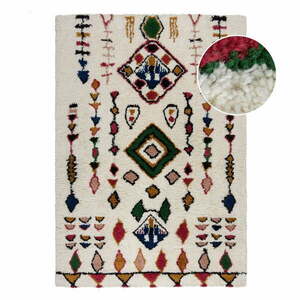 Kremowy wełniany dywan tkany ręcznie 160x230 cm Moroccan Fes – Flair Rugs obraz