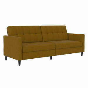 Żółta rozkładana sofa 82 cm Hartford – Støraa obraz