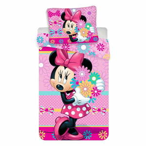 Bawełniana pościel dziecięca jednoosobowa 140x200 cm Minnie – Jerry Fabrics obraz