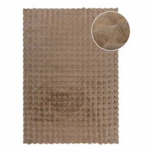 Brązowa syntetyczna skóra 160x230 cm Waffle Faux Fur – Flair Rugs obraz