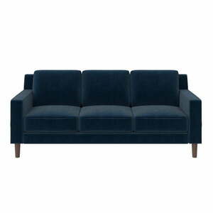 Niebieska aksamitna sofa 83 cm Brynn – Støraa obraz