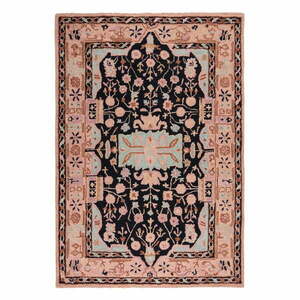 Różowy wełniany dywan tkany ręcznie 200x290 cm Blossom Traditional – Flair Rugs obraz