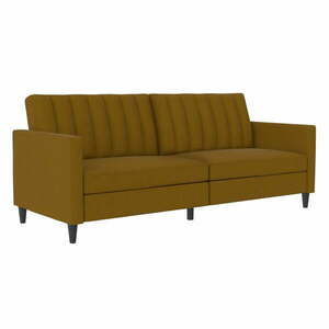 Żółta rozkładana sofa 86 cm Celine – Støraa obraz