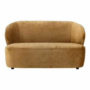 Musztardowa aksamitna sofa 150 cm Almonde – Bloomingville obraz