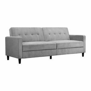 Jasnoszara sztruksowa rozkładana sofa 82 cm Hartford – Støraa obraz