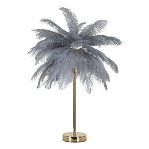 Lampa stołowa w szaro-złotym kolorze (wysokość 55 cm) Palm – Mauro Ferretti obraz