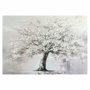 Obraz z ręcznie malowanymi elementami 70x100 cm White Tree – Styler obraz