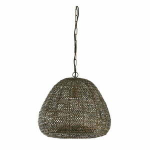 Lampa wisząca w kolorze brązu z metalowym kloszem ø 42 cm Finou – Light & Living obraz