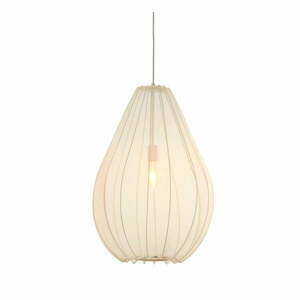 Beżowa lampa wisząca z tekstylnym kloszem ø 50 cm Itela – Light & Living obraz