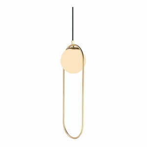 Lampa wisząca w kolorze złota ze szklanym kloszem ø 20 cm Arch – Squid Lighting obraz