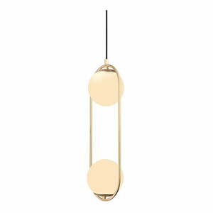 Lampa wisząca w kolorze złota ze szklanym kloszem ø 20 cm Arch – Squid Lighting obraz