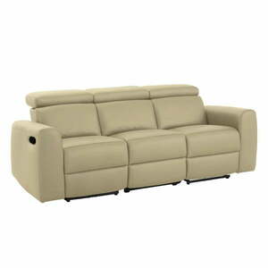 Biała sofa z imitacji skóry 216 cm Capena – Støraa obraz