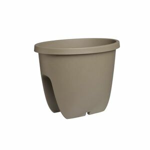 Gardenico Doniczka balkonowa na barierkę Balconia OVI taupe, śr. 30 cm obraz