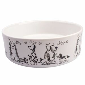 Ceramiczna miska dla psa Dog friends, 15 x 5 cm obraz