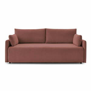 Różowa sztruksowa rozkładana sofa 211 cm Marcel – Bobochic Paris obraz