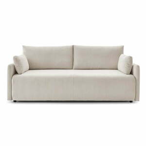 Beżowa sztruksowa rozkładana sofa 211 cm Marcel – Bobochic Paris obraz