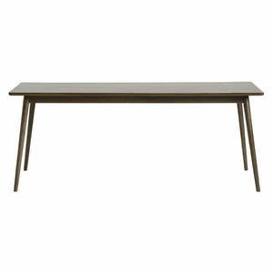 Brązowy rozkładany stół z blatem w dekorze dębu 190x90 cm Barrali – Unique Furniture obraz