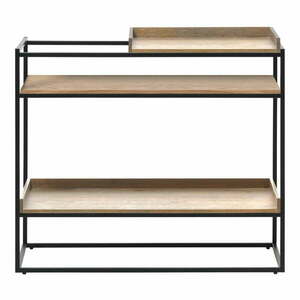 Konsola w czarno-naturalnym kolorze 38x90 cm Rivoli – Unique Furniture obraz