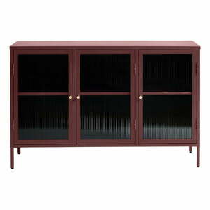 Czerwona metalowa witryna 132x85 cm Bronco – Unique Furniture obraz