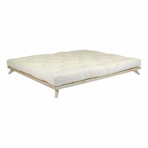 Łóżko dwuosobowe Karup Design Senza Bed Natural, 160x200 cm obraz