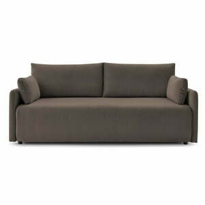 Brązowa sztruksowa rozkładana sofa 211 cm Marcel – Bobochic Paris obraz