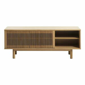 Szafka pod TV w dekorze dębu w naturalnym kolorze 143x55 cm Tiber – Unique Furniture obraz