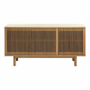 Niska komoda w dekorze dębu w naturalnym kolorze 143x70 cm Tiber – Unique Furniture obraz