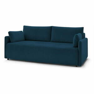 Ciemnoniebieska sztruksowa rozkładana sofa 211 cm Marcel – Bobochic Paris obraz